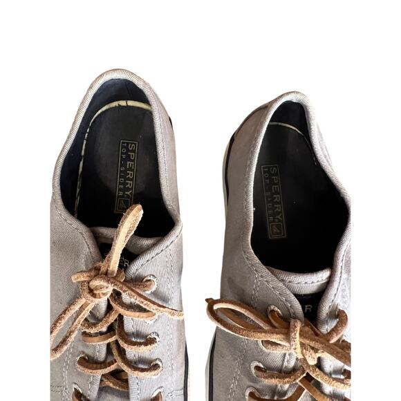 Sperry Canvas Low Top sneakers Gray 6.5 - Picture 5 of 8